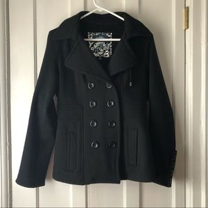 Black pea coat